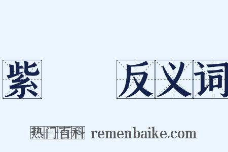 紫羅蘭反义词是什么意思的图片